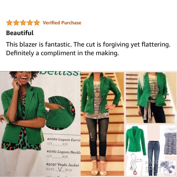 CABi Verde Jacket Blazer Pockets One Button Cotton Stretch XS Women’s - Picture 13 of 16